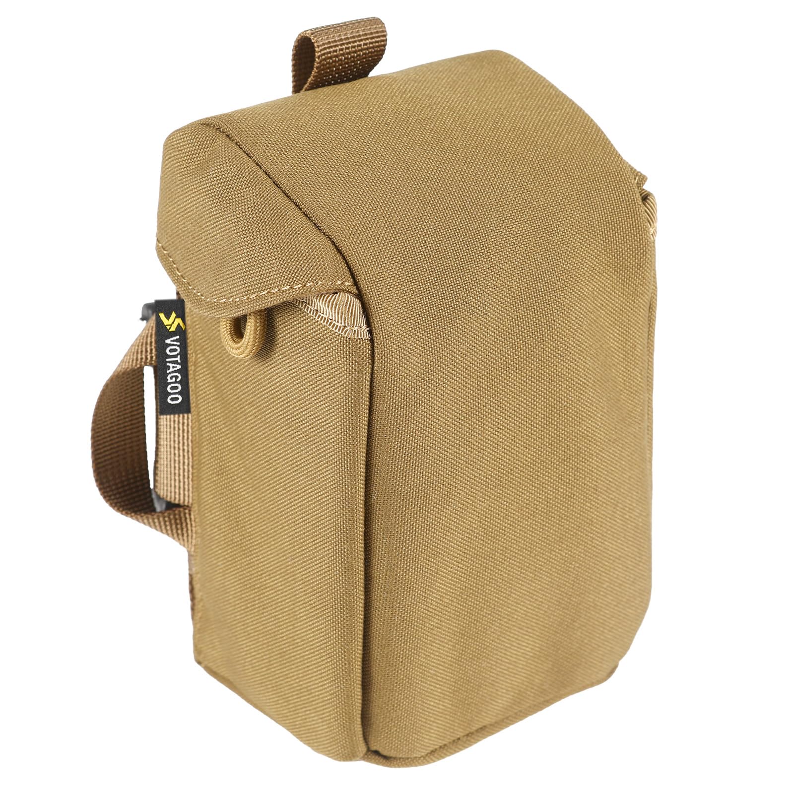 Photo 1 of VOTAGOO GEAR Rangefinder Pouch with Protective Padding and Quick-Release Buckle, Molle Compatiblefor Binocular Packs, Tactical Hunting Bag Accessory (Brown)