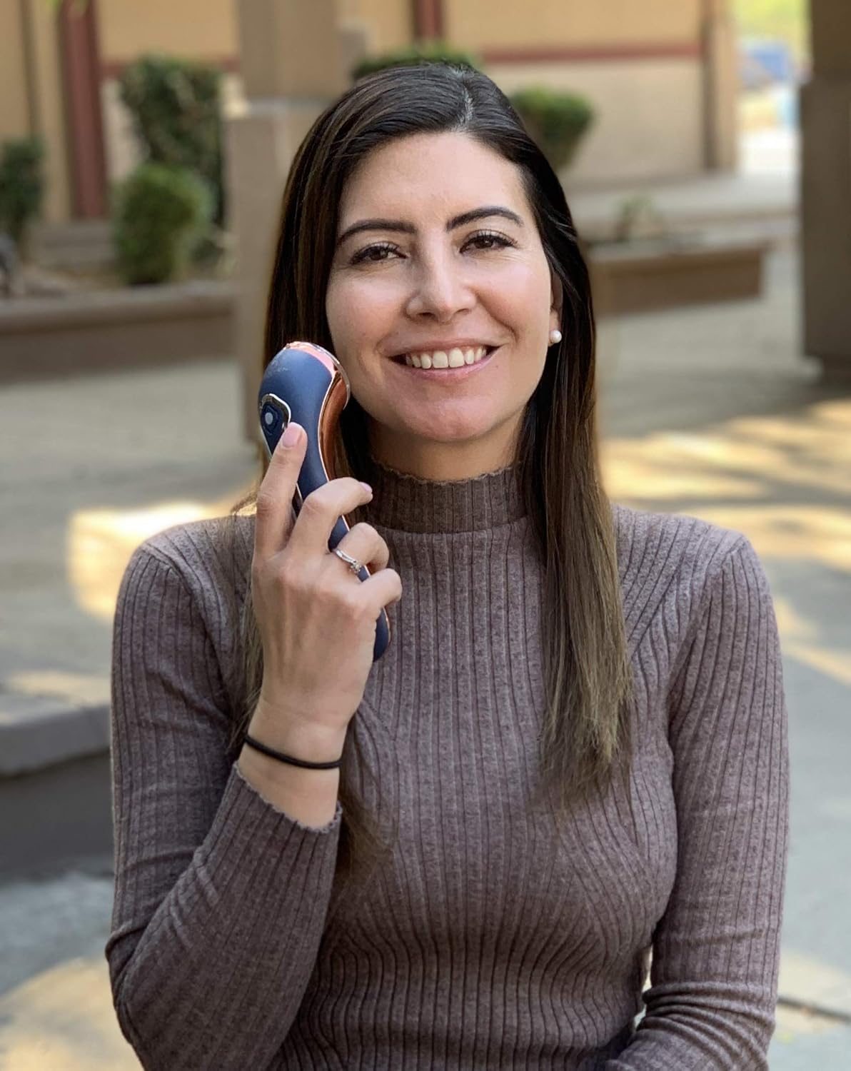 Rejuven Skin 5-in-1 Anti aging facial toning device combining Galvanic, LED Light therapy, Wave and Microvibration to reverse aging, tighten skin. reduce fine lines and wrinkles: Beauty