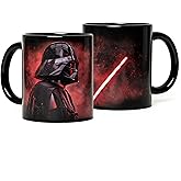 Javaas Star Vader 11oz Mug/Grade A Ceramic Cup - Wrap Around Wars Artwork -Giftable Darth Foam Box Protection