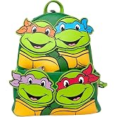 Loungefly TMNT Teenage Mutant Ninja Turtles Squad Womens Double Strap Shoulder Bag Purse