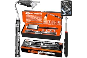 HERKING Mens Valentines Day Gifts for Him Telescoping Magnetic Pickup Tool Set - Inspection Mirror, Birthday Gifts for Men Dad Boyfriend Husband Mens Gifts Ideas 2-Pack