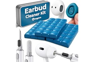TAGPLUS Earbud Cleaner Kit with Pro Cleaning Tool - Earbud Cleaning kit, Phone Cleaning Kit,Cleaning Kit,Cleaner Kit, Charging Port Earbud Cleaning kit for Earbuds (Light Blue)