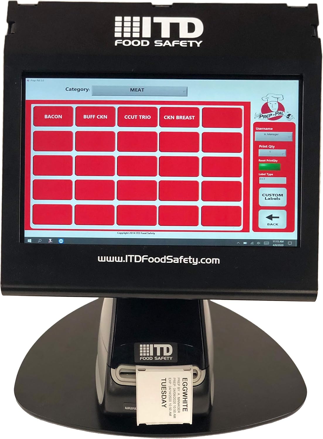 food prep label printer