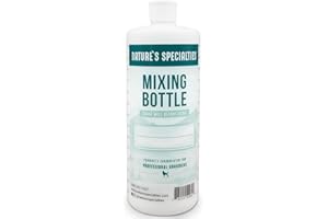 Nature's Specialties Mixing Bottle for Concentrated Dog Shampoo, Natural Choice for Professional Pet Groomers, Easy to Read Measurements, Made in USA, 32oz