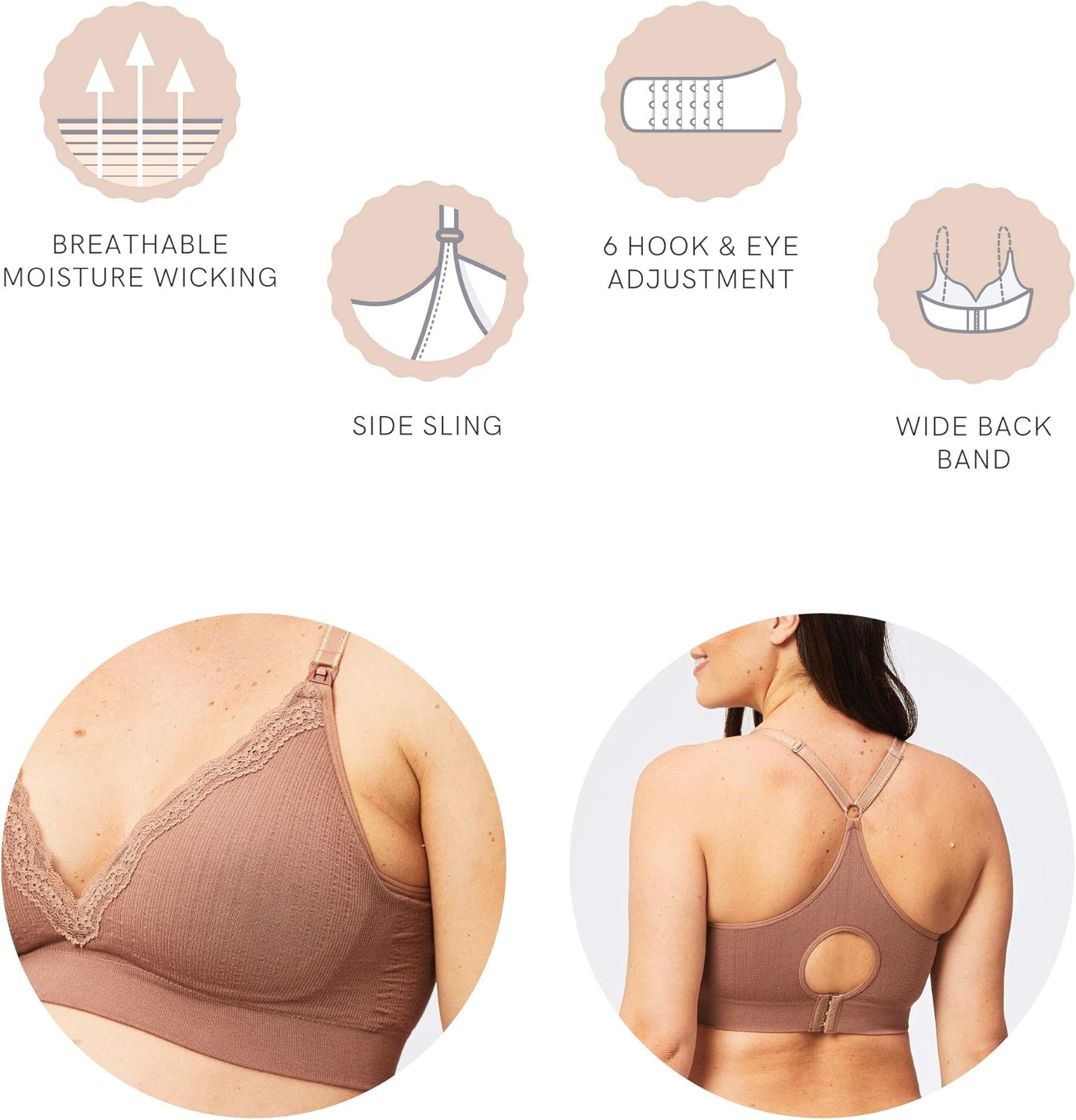Cake Maternity Tutti Frutti Bamboo Wire Free Nursing Bra for Breastfeeding, Wireless Maternity Bra (for B-H Cups) at  Women’s Clothing store