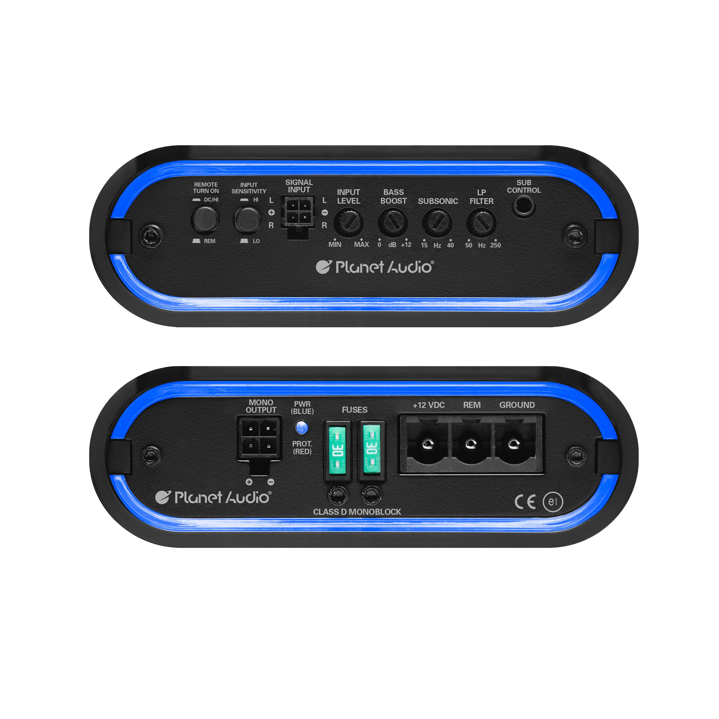 Planet Audio MB2000.1D Class D Car Amplifier - 2000 High Output, 1 Ohm Stable, Monoblock, Mosfet Power Supply, Great for Speakers and Subwoofers