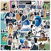 55pcs Severance TV Show Stickers for Water Bottles Laptop Luggage, Cute Stickers for Adults Teens Waterproof Vinyl Decals (A)