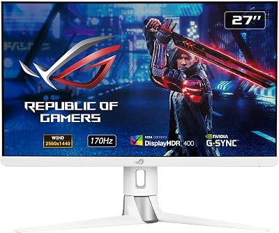 ASUS ROG Strix XG27AQ-W 27 inch QHD IPS Gaming Monitor 170Hz 1ms G-SYNC