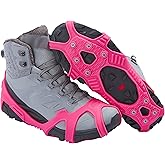 ICETRAX V3 Tungsten Winter Ice Grips for Shoes and Boots - Ice Cleats for Snow and Ice, StayON Toe, Reflective Heel