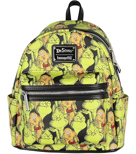 Mini Sac à Dos Loungefly Dr. Seuss - Scène Lenticulaire Grinch De Noël - NEUF Avec étiquettes