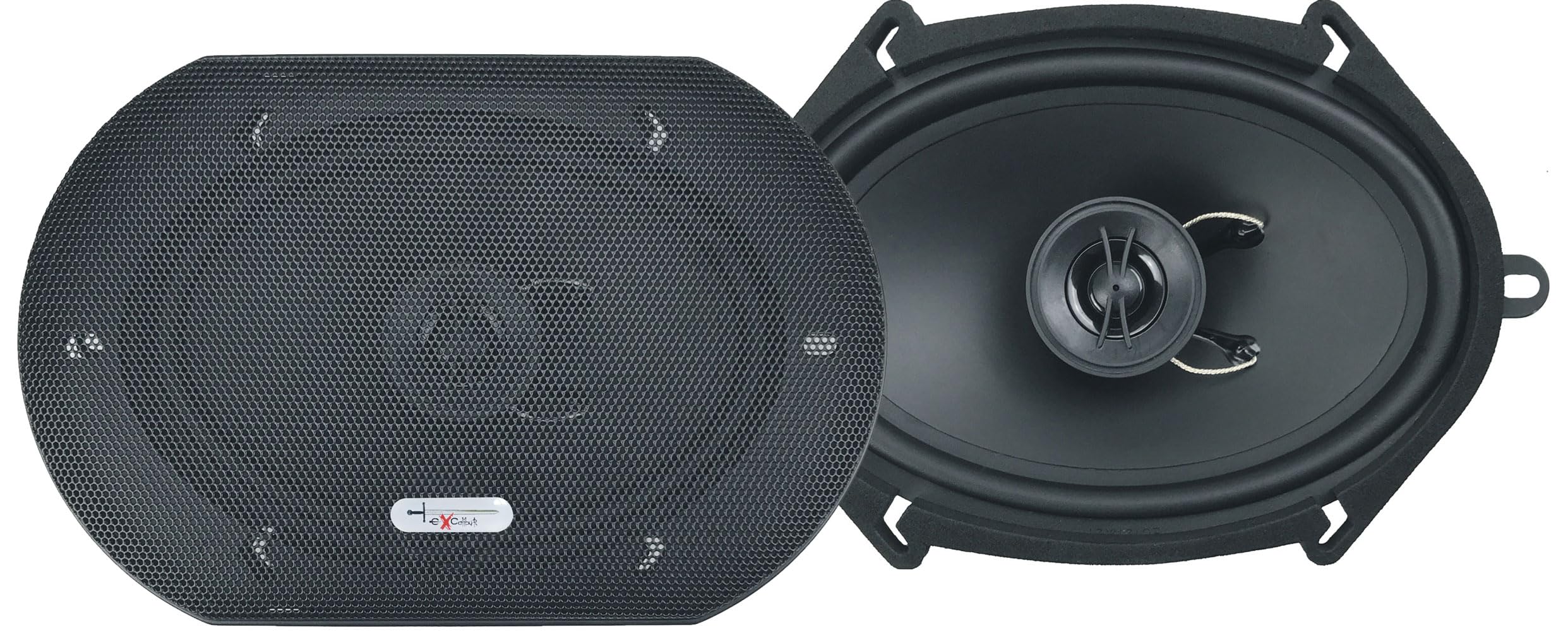 Excalibur x572 2-Way Audio Speaker 13 x 18 cm./6 x 9 inches, 450 W (Pair) for Many Ford, Mazda and Fiat Vehicles