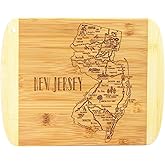 Totally Bamboo A Slice of Life New Jersey State Serving and Cutting Board, 11" x 8.75"