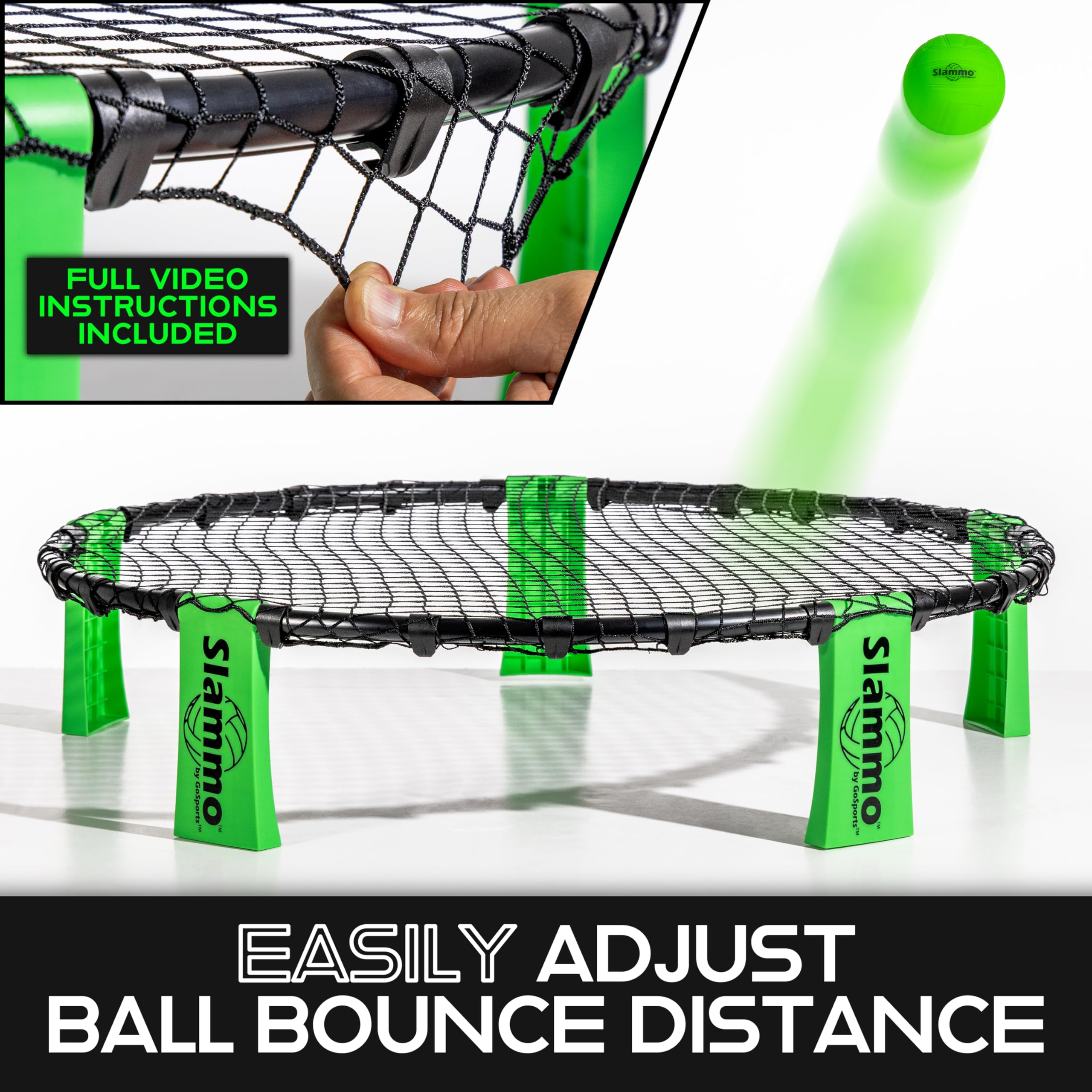 GoSports Slammo Outdoor Game Set - Perfect Holiday Gift For Teens, Kids and Family (Includes 3 Balls, Carrying Case and Rules)