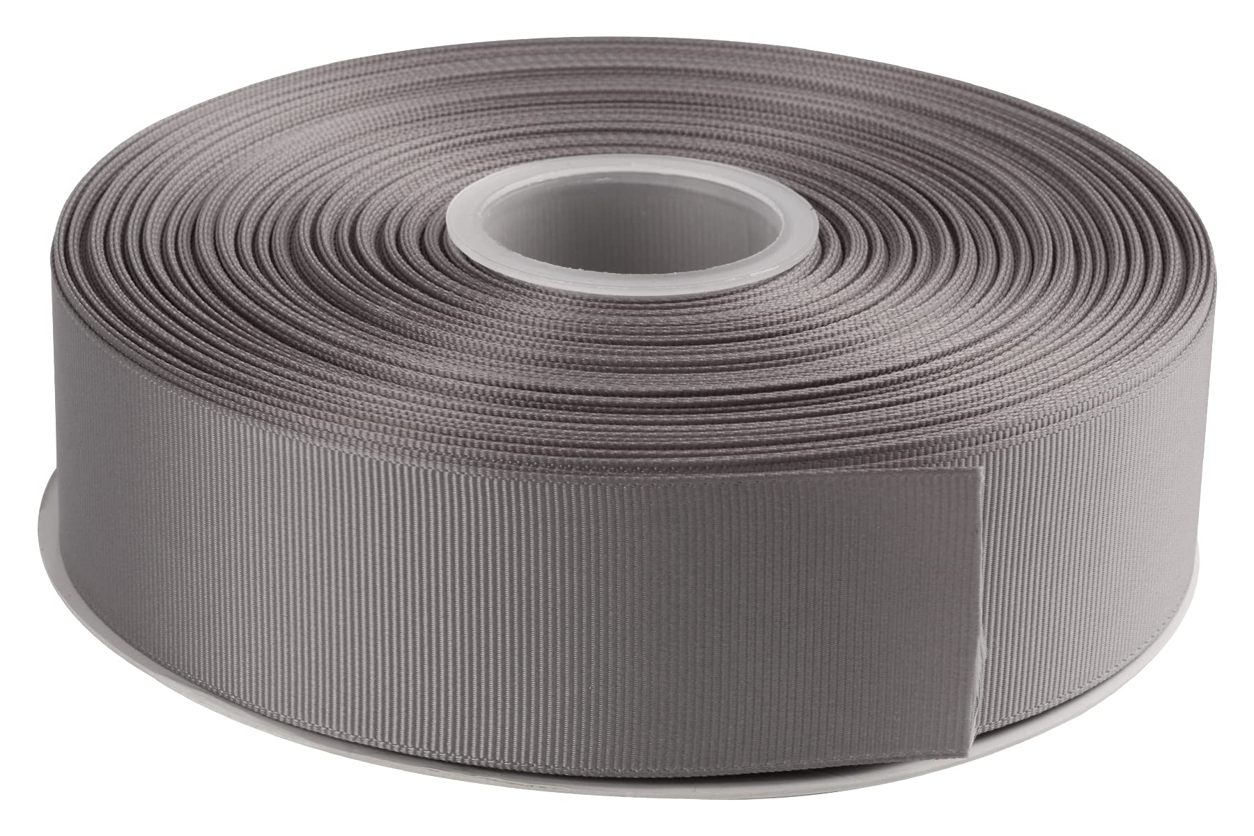 AVANAVA 38mm Wide Grosgrain Ribbon - 45 Meters, Ideal for Gift Wrapping, Hair Bows, Home Decor, Flower Arrangement (012-Silver)