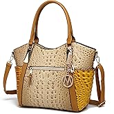 MKF Collection Tote Bag for Women Vegan Leather Shoulder Bag – Top-Handle Purse, Ladies Handbag by Mia K