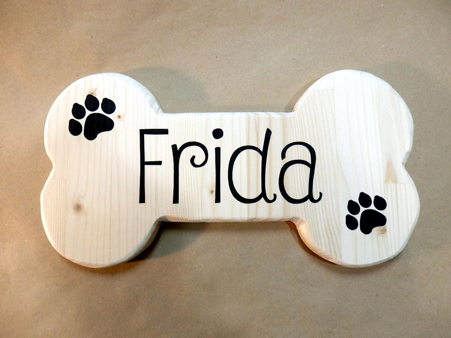 Amazon.com: Dog Bone Shaped Sign | Family Pet Name | Personalized