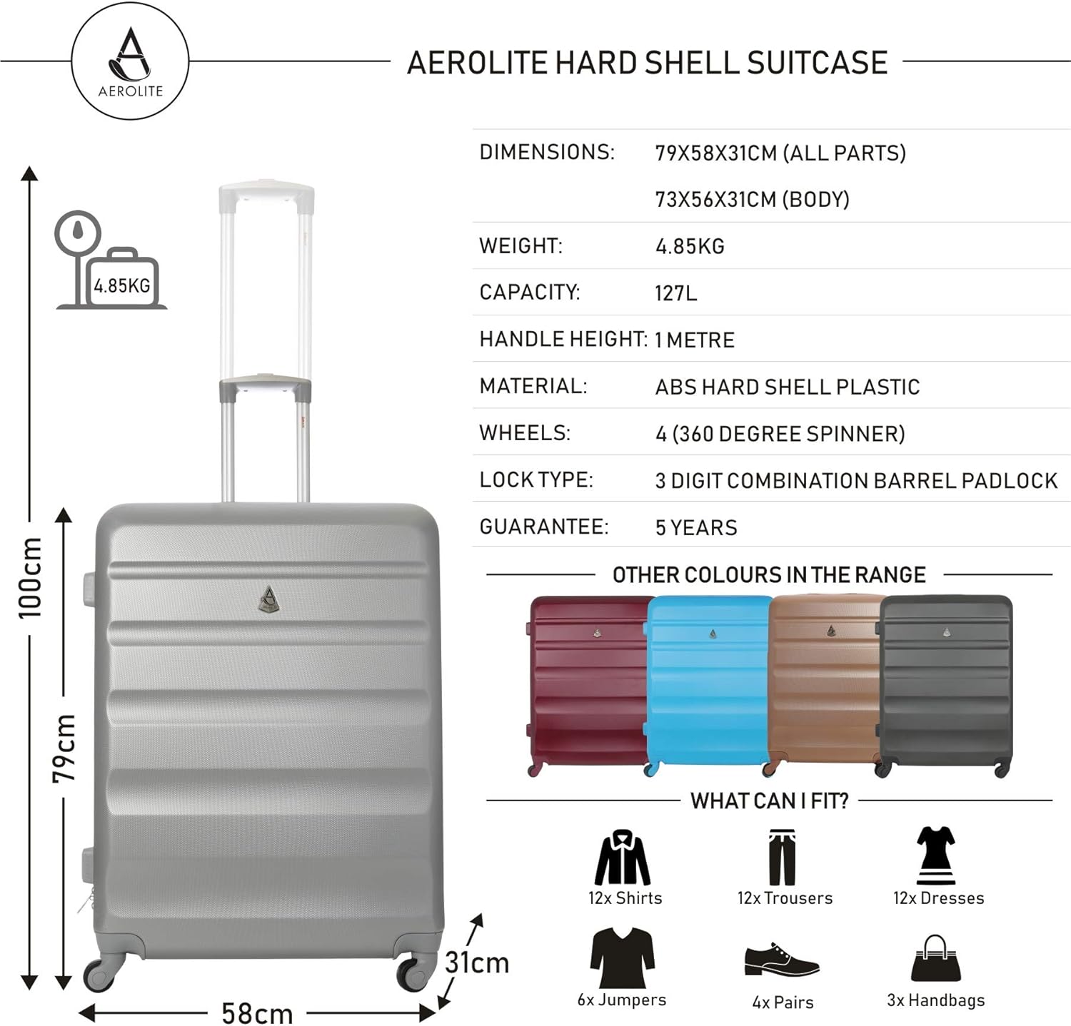 extra large suitcase 100cm
