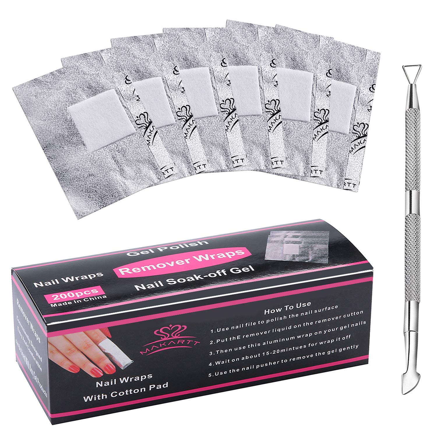 Amazon Com Makartt Nail Polish Remover Soak Off Gel Nail Polish