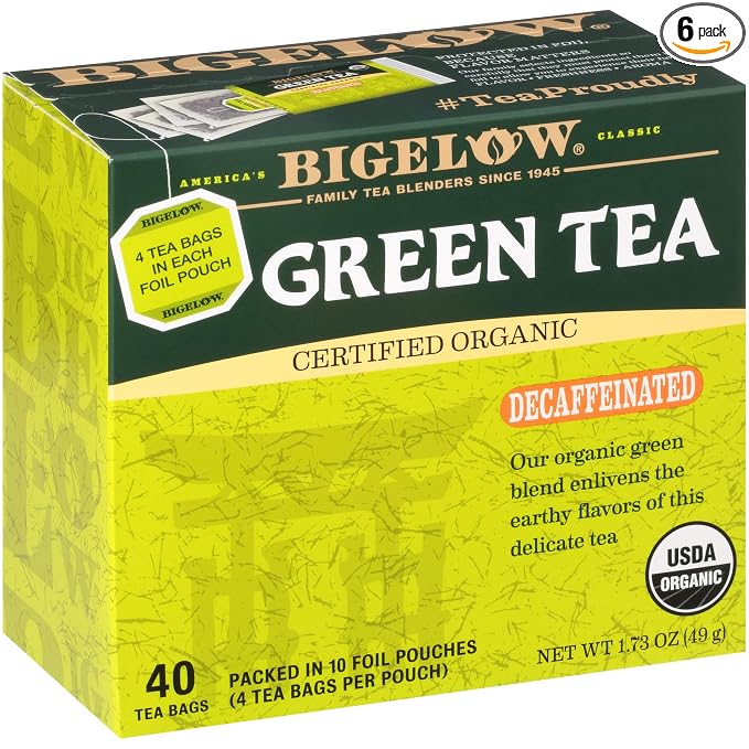 Bigelow Organic Green decaf tea 40ct (072310072480)