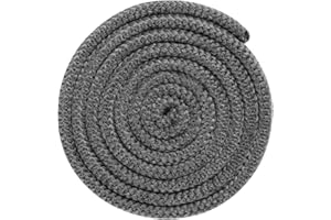 Komokeru Wood Stove Door Gasket, 5/16" x 86" Wood Stove Gasket Rope Seal for Wood Burning Stoves, Heat Resistant Fiberglass Gasket Replacement for Wood Stoves and Fireplaces, Grey