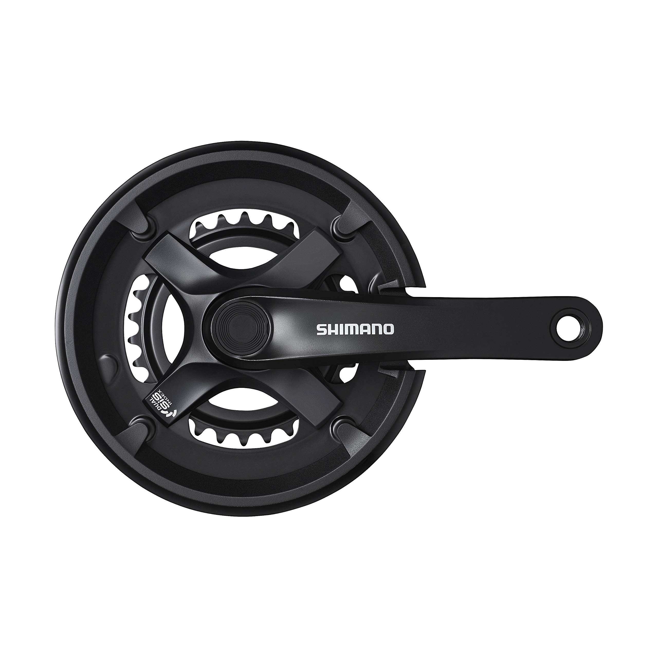 Shimano Tourney/TY FC-TY501 chainset 46/30, double, 7/8-speed, 170 mm, with chainguard, black