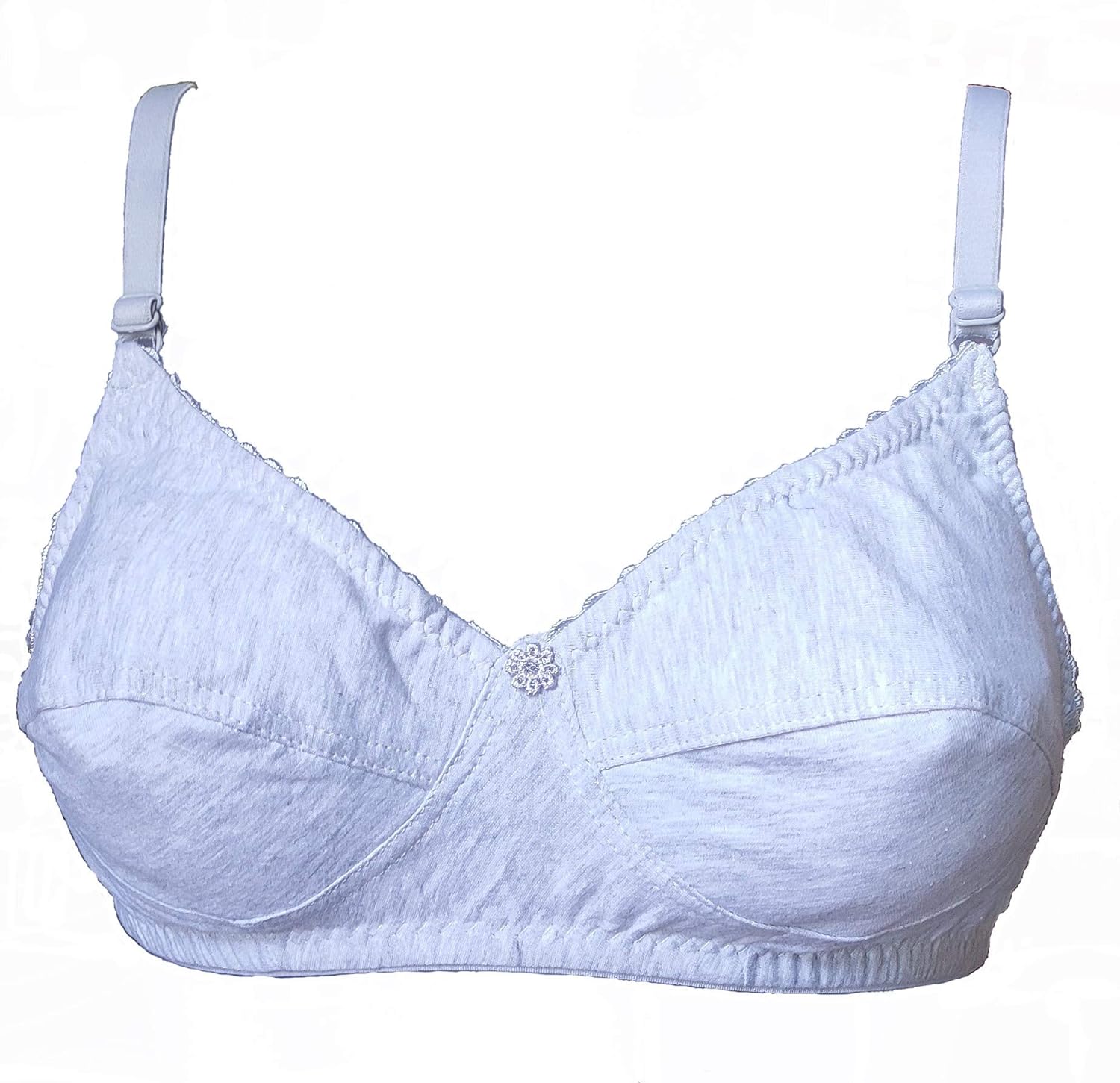 Buy SHOPTAILING Full Coverage Hosiery Bra (34C, Light Gray) at Amazon.in