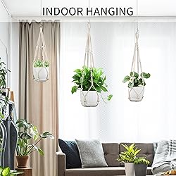 IDEEEPAN 3 Pack Macrame Plant Hanger