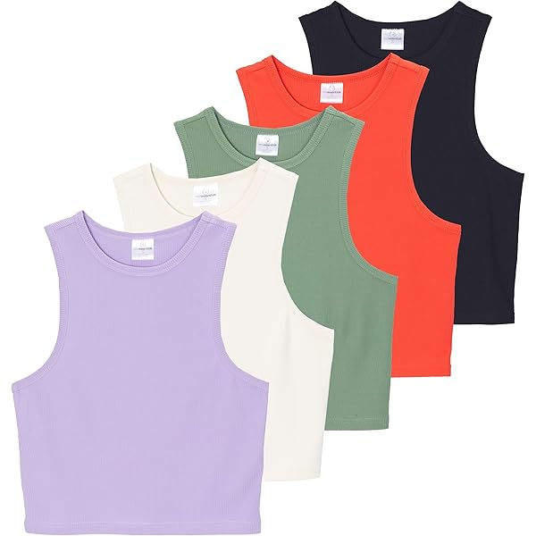 Tanaページ Zenana Outfitters 4 Pack Womens Ribbed Racerback Tank Top