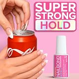 NYK1 NailBond Brush On Nail Glue 8ml Strong for Press On Tips Acrylics Long view 4