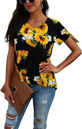 amazon women's yellow tops