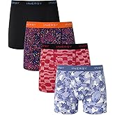 INNERSY Men's Breathable Mesh Boxer Briefs Cooling Moisture Wicking Underwear 4-Pack