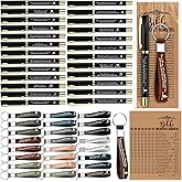 Feifeiya 25 Sets Valentines Christian Church Gifts Bulk Bible Verse Plastic Gel Pen Religious Silicone Keychains Scripture Bookmarks for Men Women Sunday Study Group Back to School Gifts(Black)