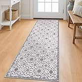 KILOCOCO 2x6 Runner Rug, Moroccan Super Soft Washable Hallway Entryway Runner Rug, Accent Print Faux Wool Kitchen Runner Rug 
