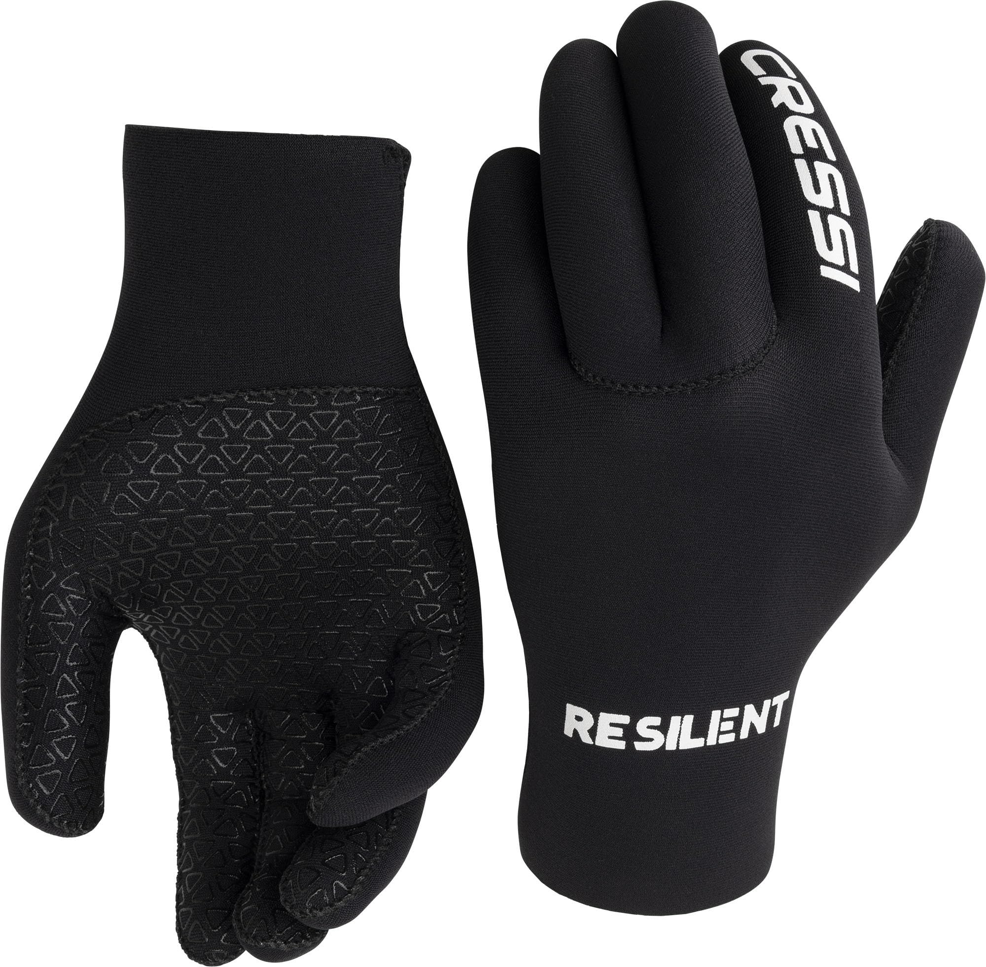 Cressi Resilient Gloves 2mm S - Unisex Ultra Grip Gloves in Soft Neoprene 2mm Black, Diving Fishing Snorkelling Surf Paddle Kayak Swimming, S
