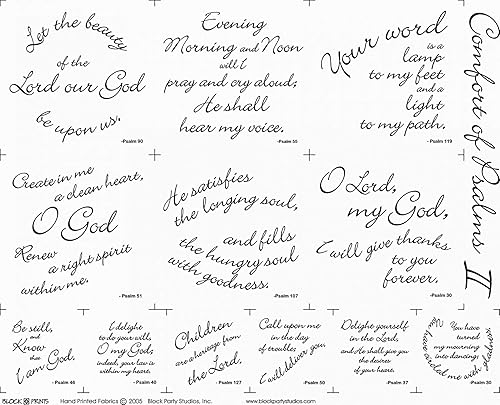 Amazon Com Comfort Of Psalms Ii Fabric Panel Handmade