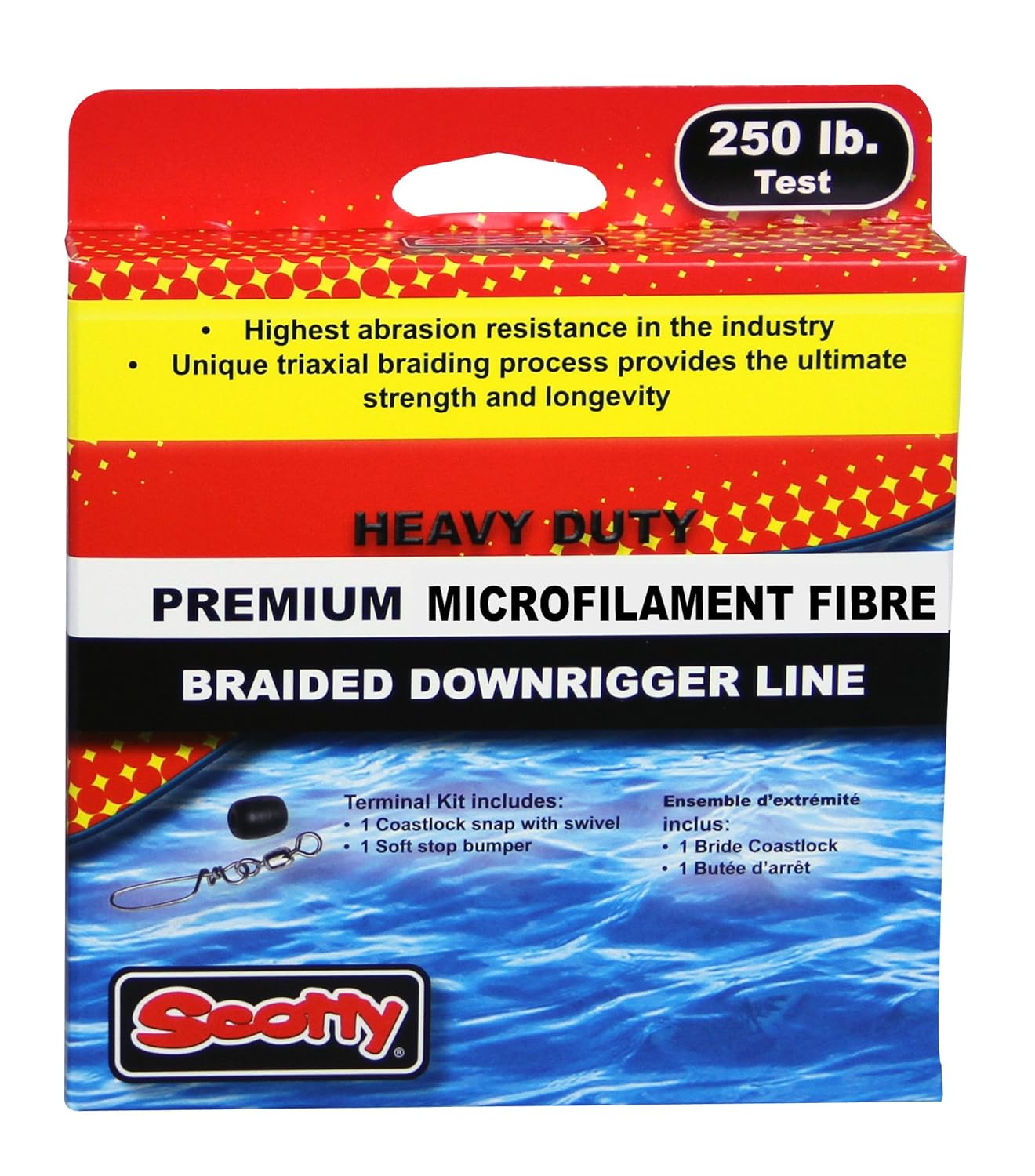 Scotty 2200K Premium Braided Fiber Downrigger Line with Kit Outdoor