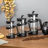 Café Olé Style Cafetière 600ml 2 Cup Plastic Glass French Press Black view 4