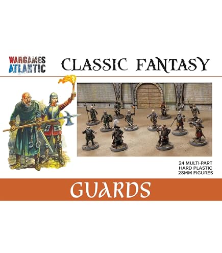 Figurines Wargames Atlantic – Foot Serjeants 28 Mm – Âge De La Chevalerie (1100-1320) – 24 Soldats En Plastique Dur