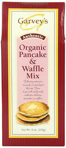 GARVEY’S ORGANIC PANCAKE & WAFFLE MIX, 9 OUNCE...