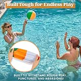 JOYIN Rainbow Beach Balls 12 Pack 12 inch Inflatable Pool Toys Kids Adults view 7
