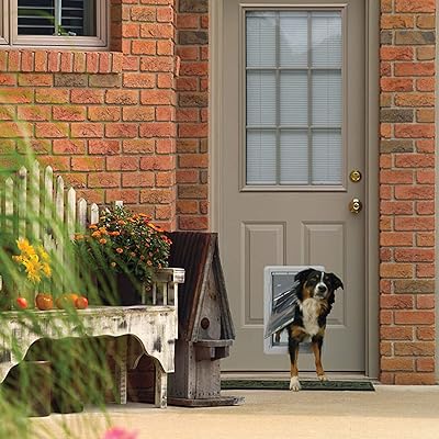 Ideal Pet Products Designer Series Ruff-Weather Pet Door with Telescoping Frame