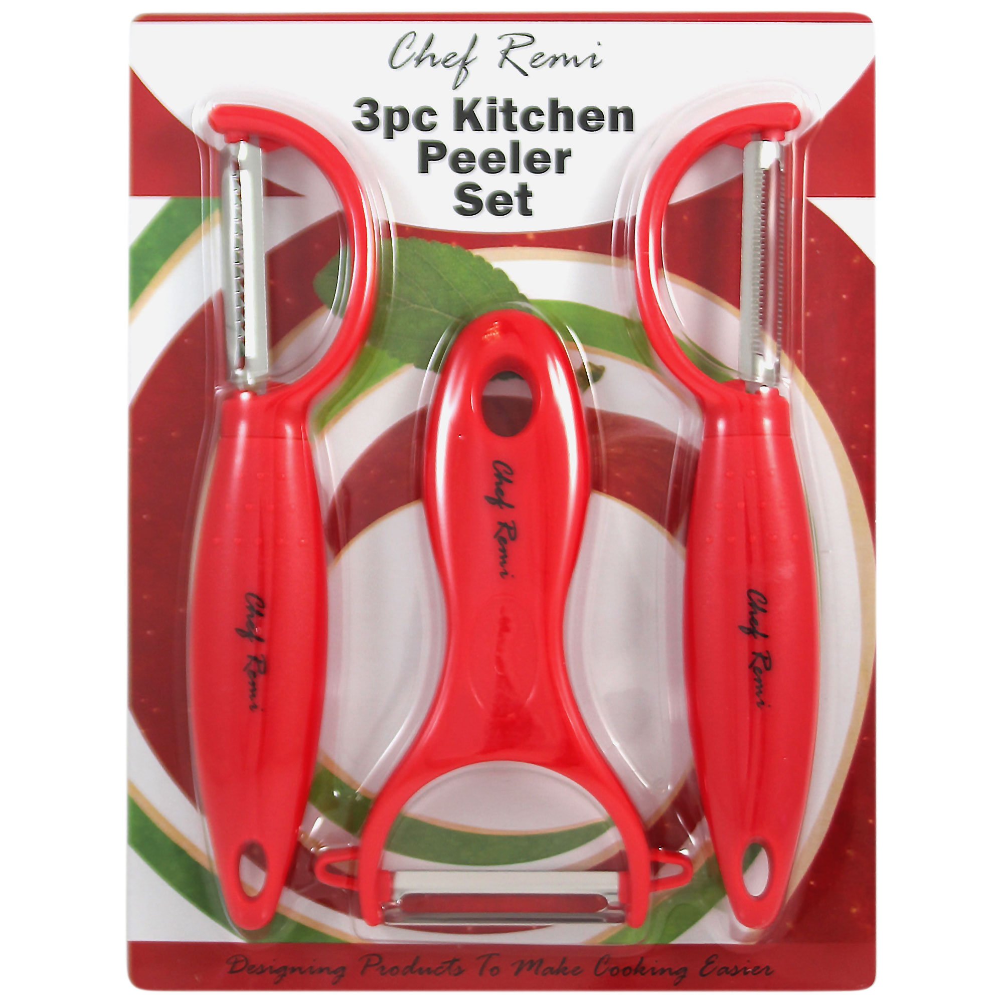 Set de Peladores de Verduras– Con Garantía de Sustitución de Por Vida – Hoja Serrada Pacer Tiras, Hoja Para Cortar Laminas y Hoja para Pelar– Cortador y Pelador para Frutas y Verduras Multi-Uso. Pelador de Patatas, Cortador de Verduras, Fru