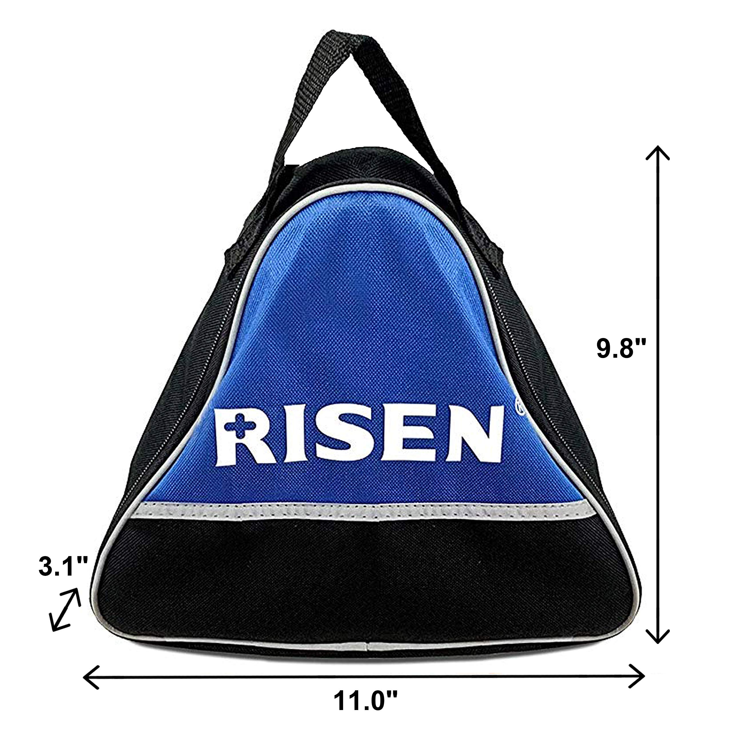 RISEN Roadside Car Emergency Kit/Auto Assistance Kit/Road Travel First Aid Kit with Jumper Cables,Reflective Warning Triangle,Tire Gauge,Emergency Hammer and more for Car or Truck