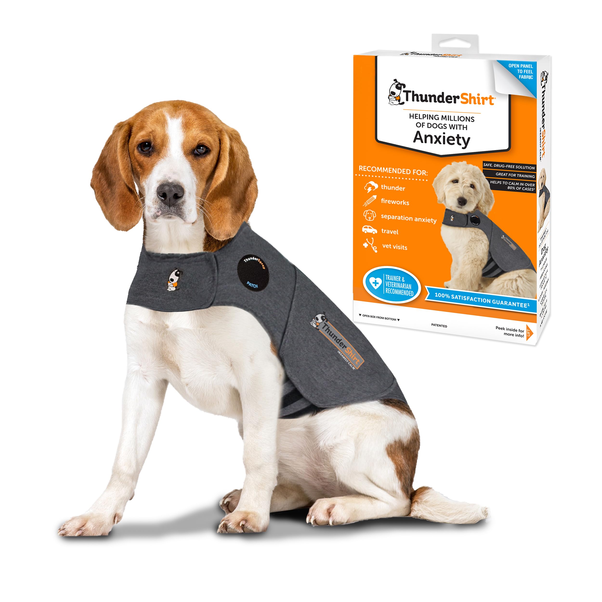 Photo 1 of ***USED*** ThunderShirt for Dogs, Medium, Heather Gray Classic - Dog Anxiety Relief Calming Vest