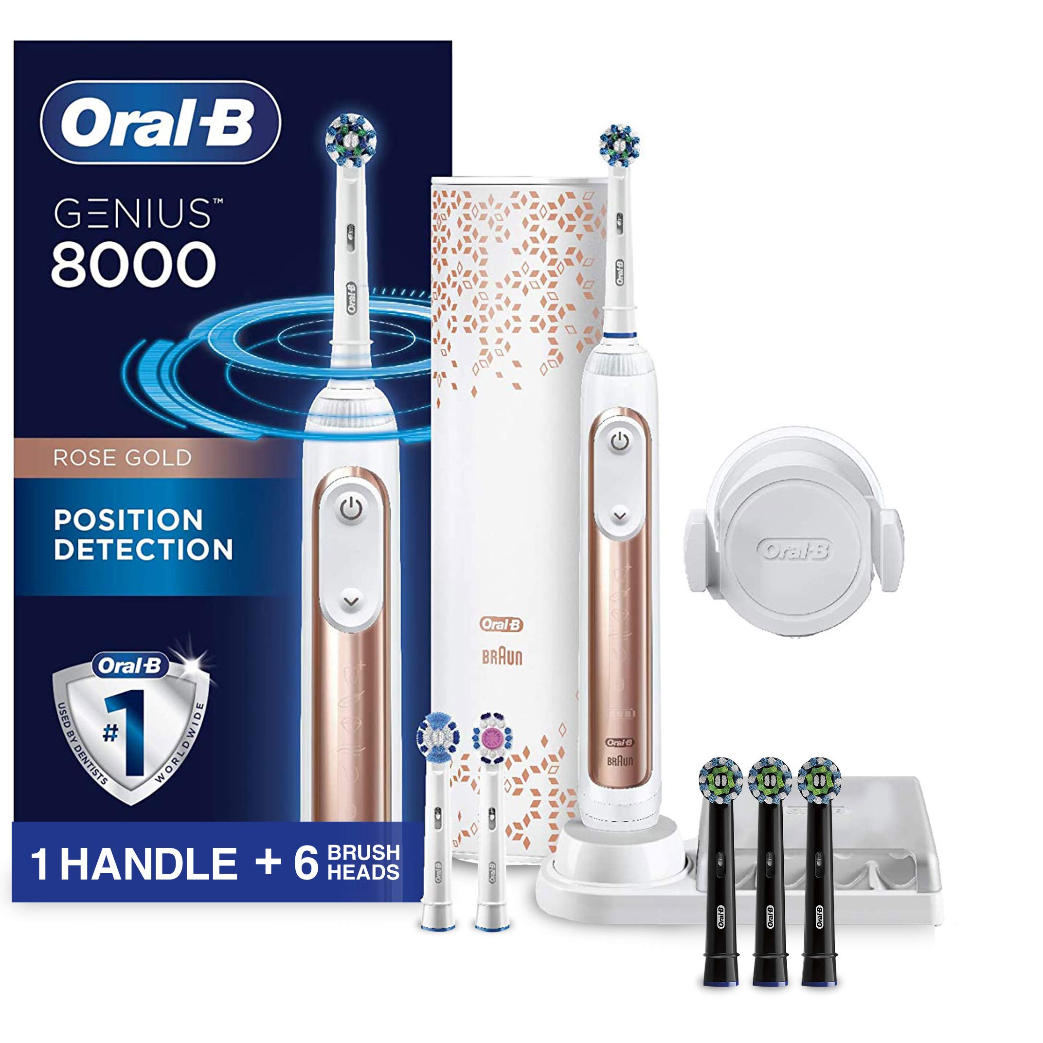 Oral-B Genius Pro 8000 Electronic Power Rechargeable Battery Electric Toothbrush with Bluetooth Conn