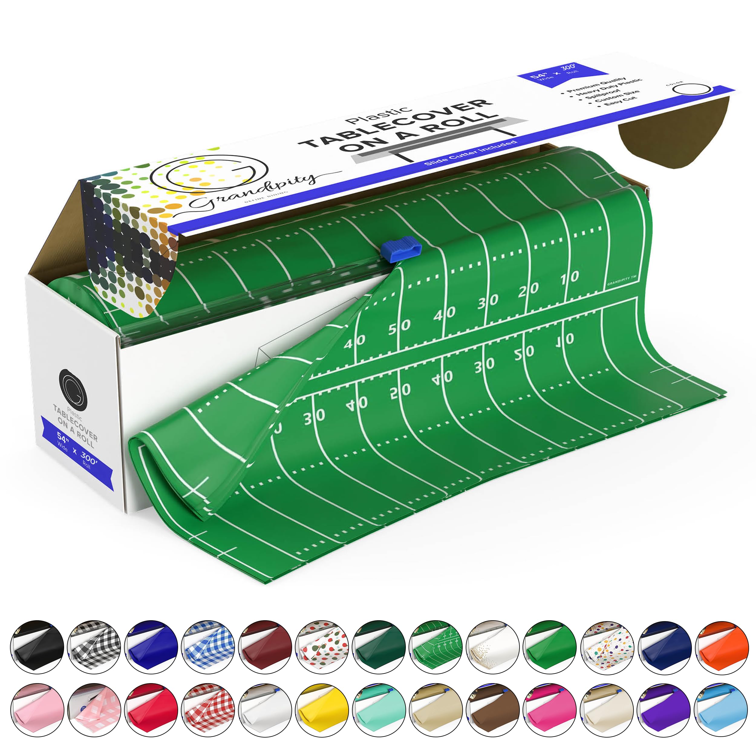 Grandipity Football Tablecloth Roll (54" x300