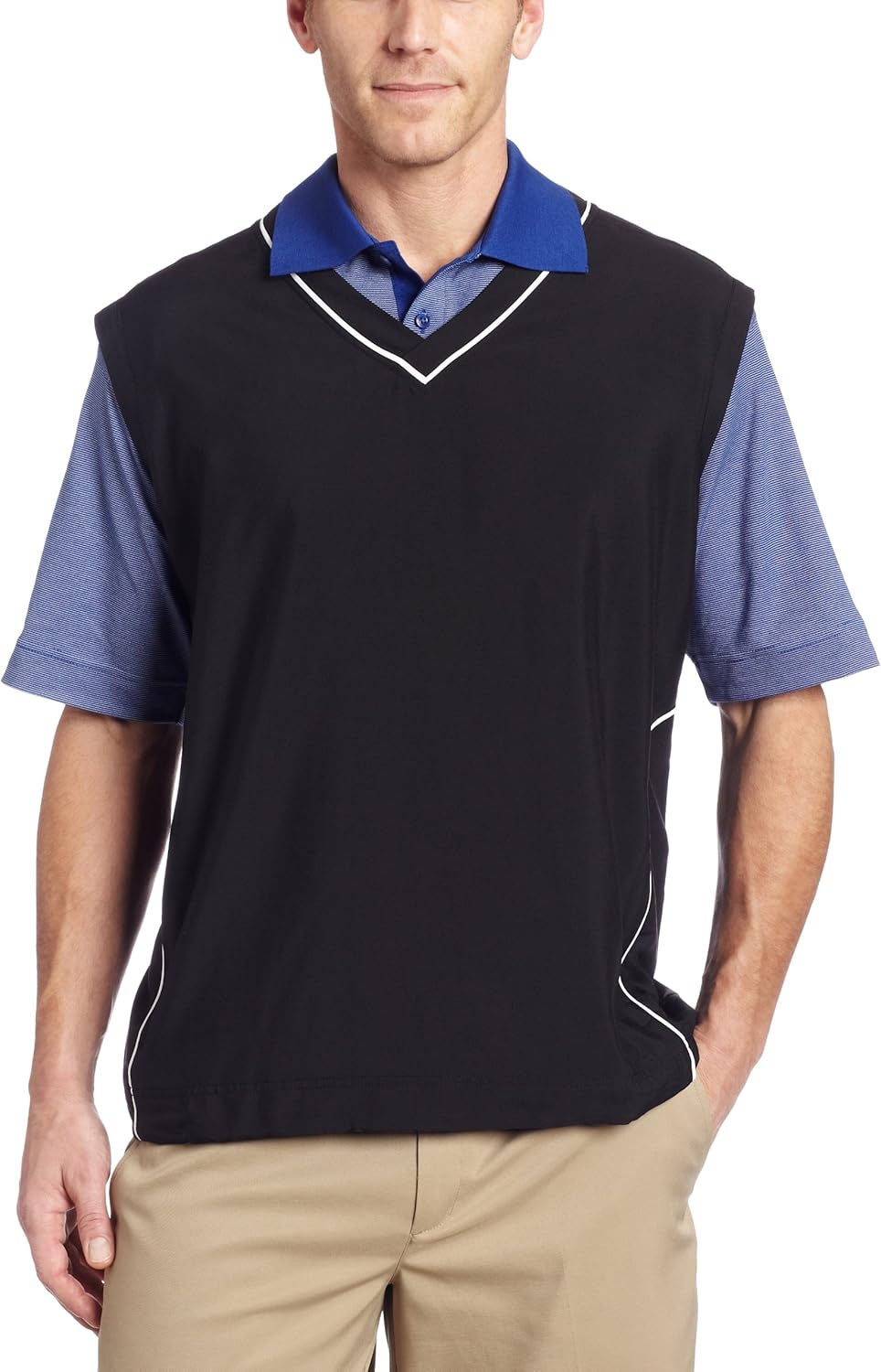 Cutter & Buck Men's WindTec Active VNeck Vest Windshirt