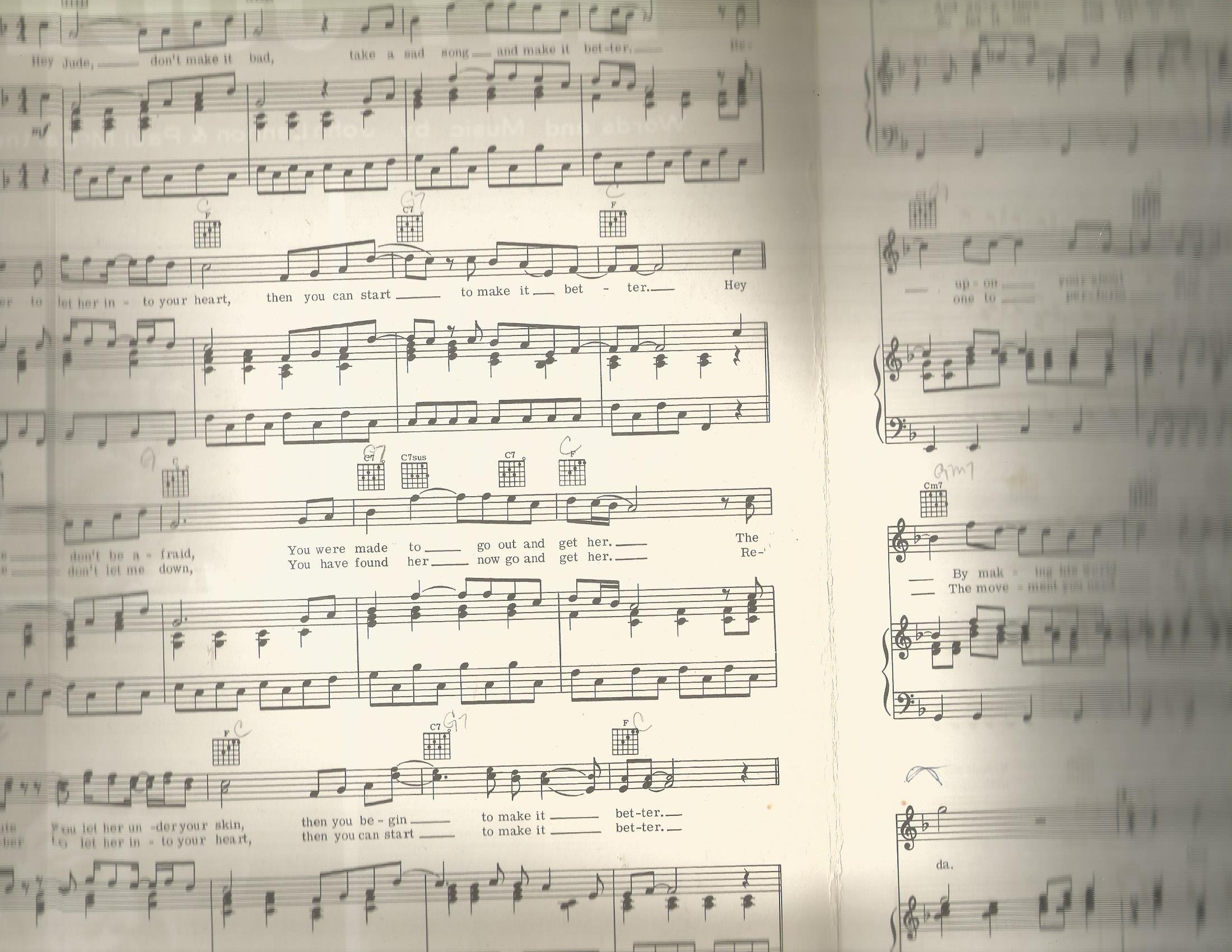 Beatles ... Hey Maclen The Vintage Sheet Original Jude Music Music Original Sheet Beatles ... Hey Jude Maclen The Vintage