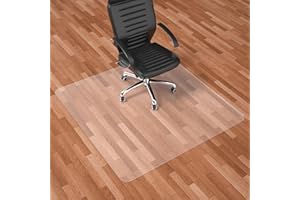 Naturehydro Office Chair Mat for Hardwood Floor - 48" x 48" Easy Glide Computer Desk Chair Floor Mat - Clear Plastic Rolling Chair Mat for Office & Home BPA and Phthalates Free (Square)