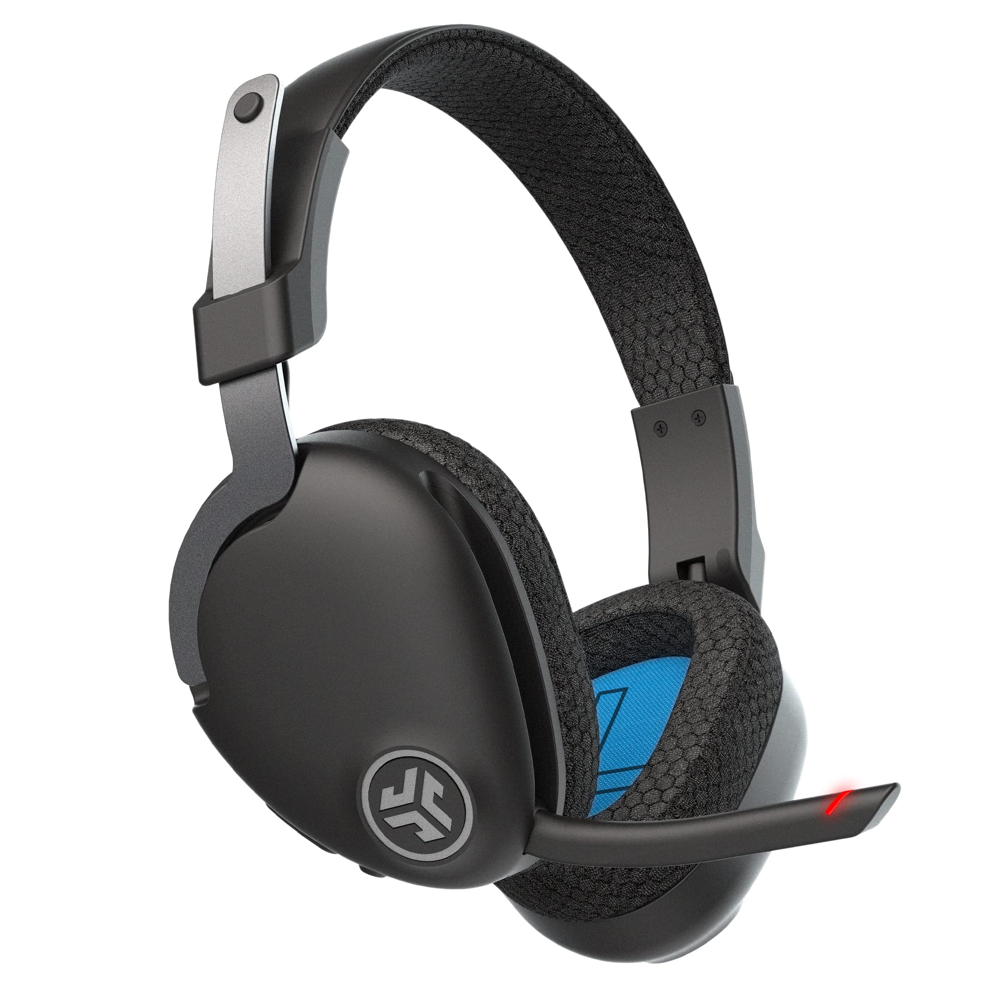 JLab JBuds Work Wireless Headsets with Microphone - 60+ H Computer Bluetooth Headset for PC, Teams, Office, Multipoint Connect, Over Ear Wired or Wireless Laptop Headset with Microphone — image 1